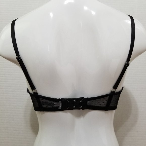 Aerie bra 34D Push-Up ruched paisley print swiss dot sheer wings 2013 - Picture 3 of 13